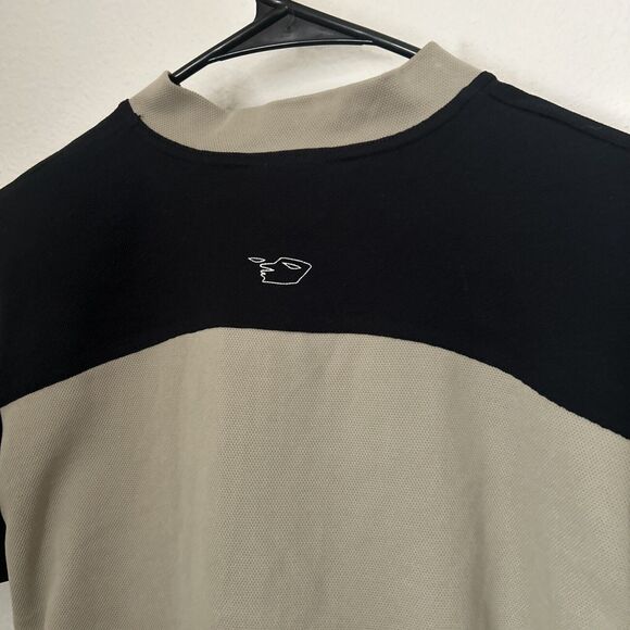 NEMA Womens Bicycle Jersey Tan/Black side Cycling Jersey Pockets Medium - Picture 6 of 10